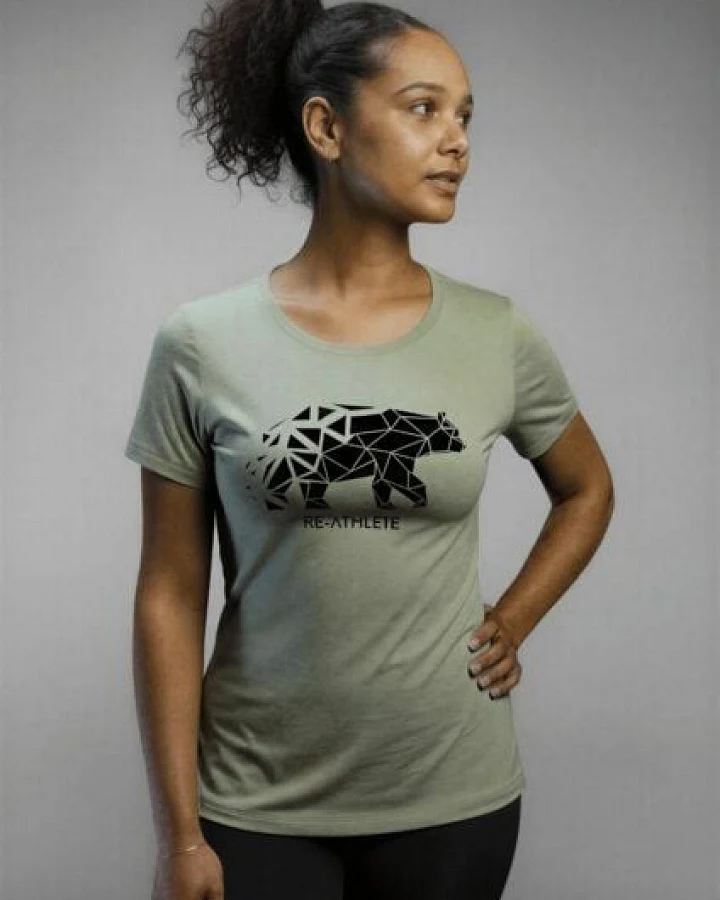 Re-Athlete WILDLIFE Bambus Damen Shirt - mint