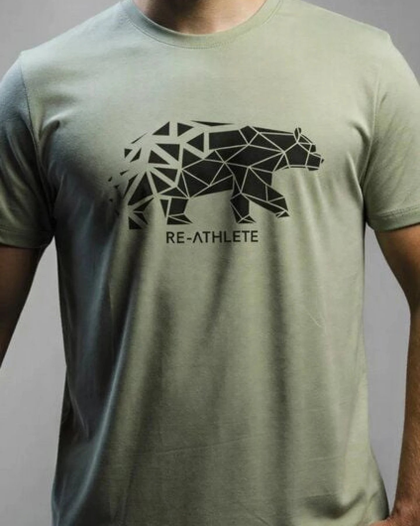 Re-Athlete WILDLIFE Bambus Herren Shirt - mint – Ansicht 2