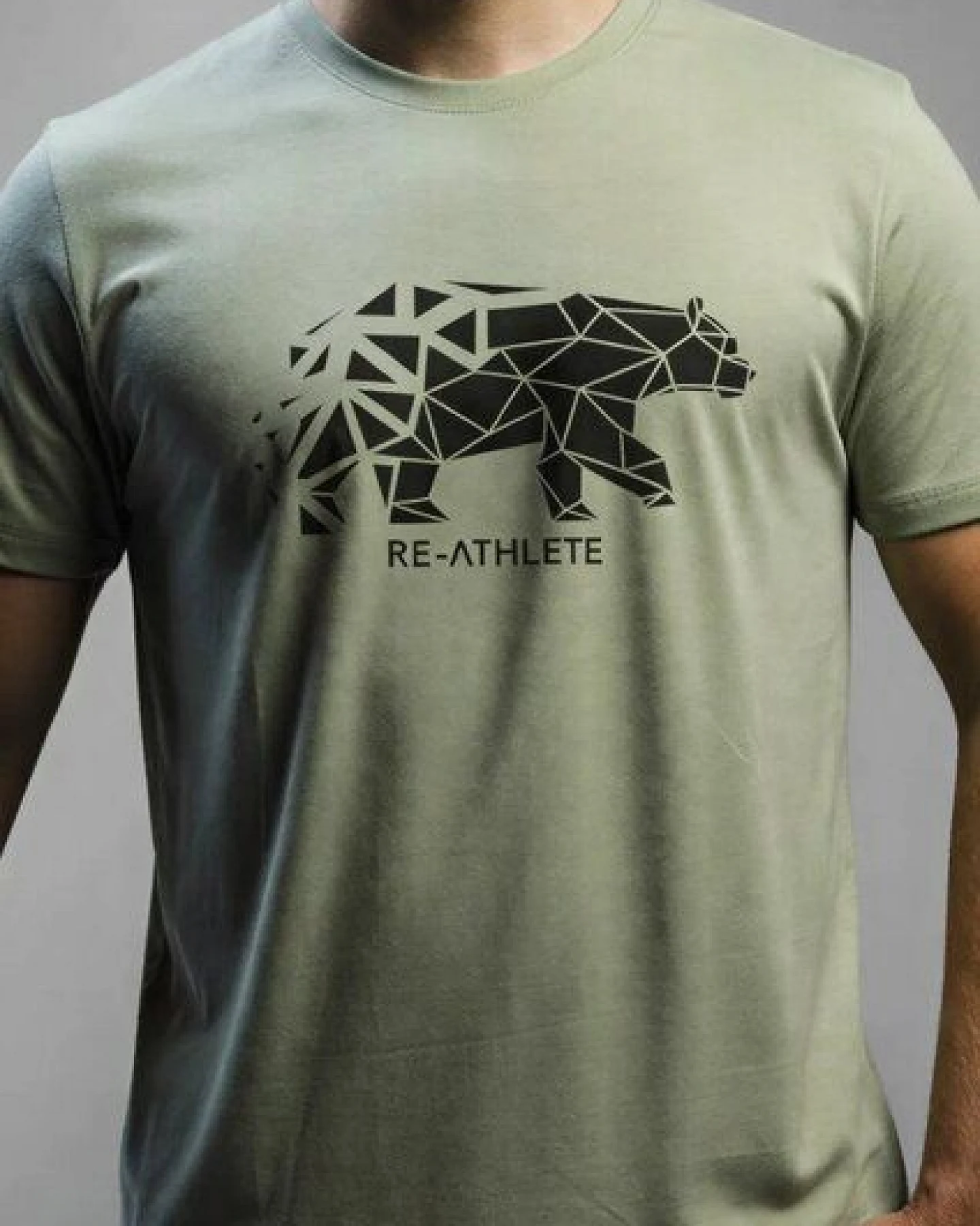 Re-Athlete WILDLIFE Bambus Herren Shirt - mint – Ansicht 2