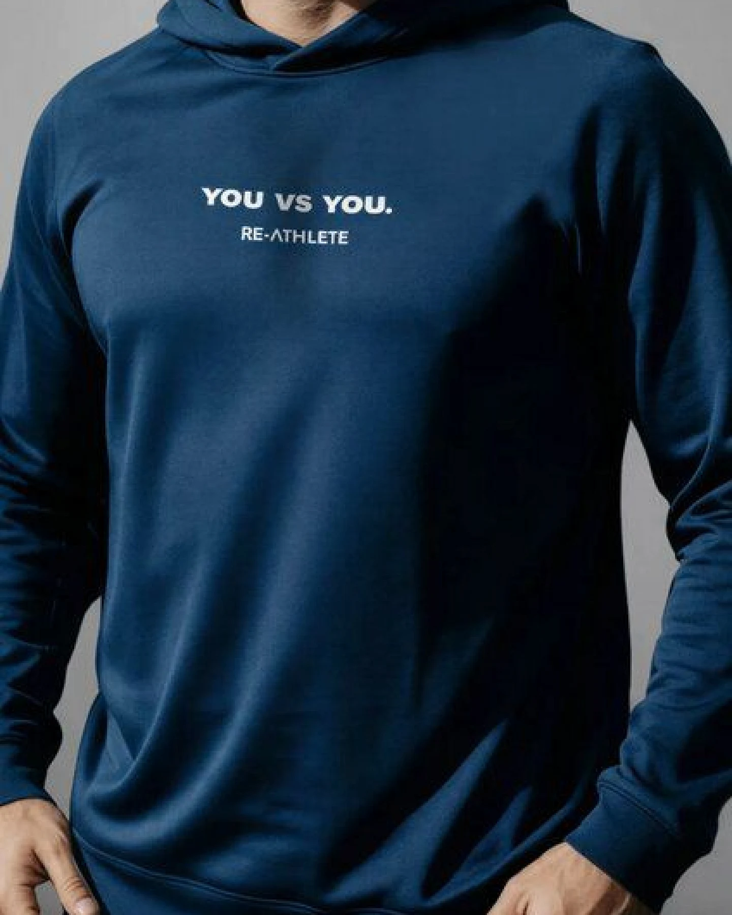 Re-Athlete RIVAL Cotton Herren Hoodie - navy – Ansicht 2