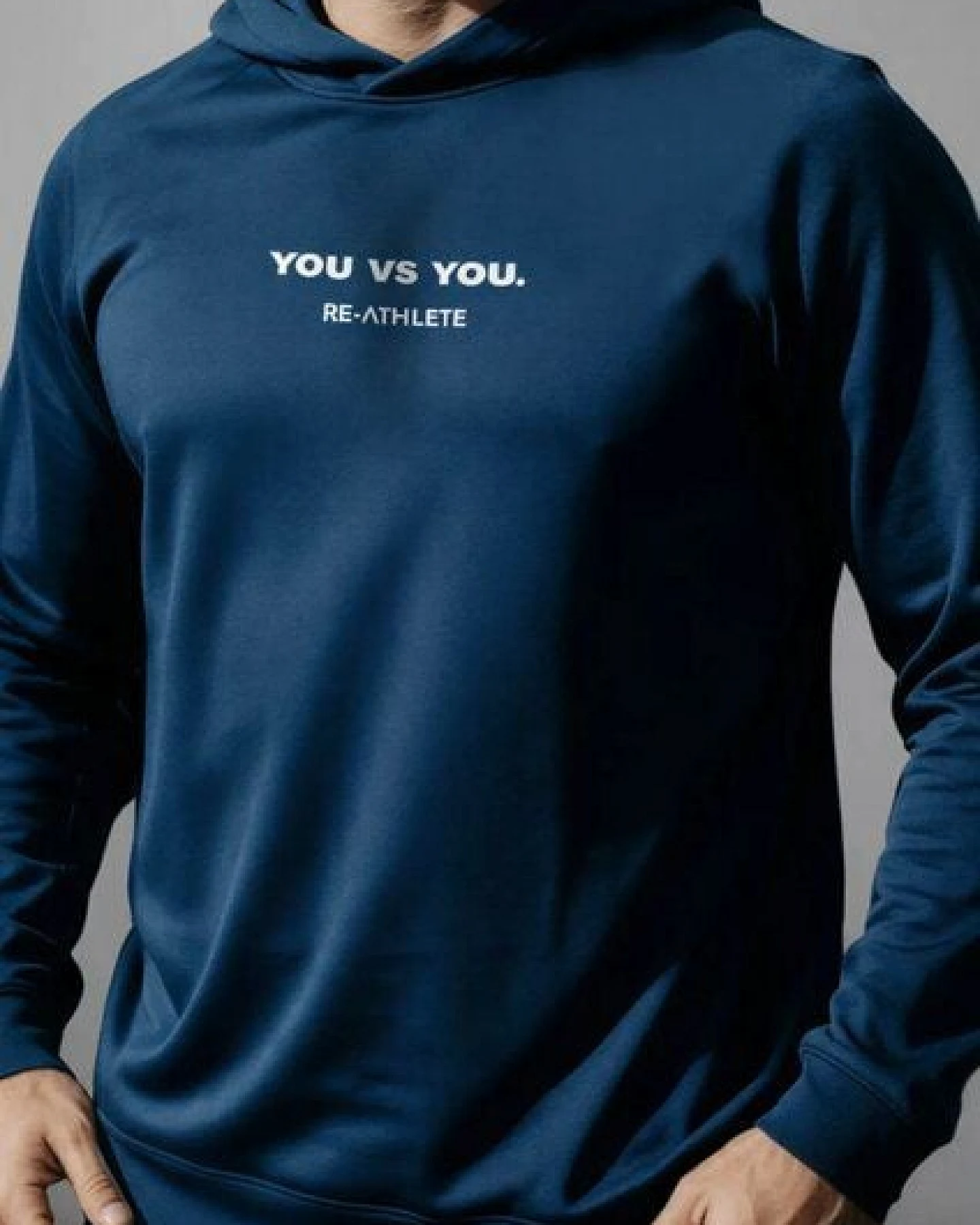 Re-Athlete RIVAL Cotton Herren Hoodie - navy – Ansicht 2