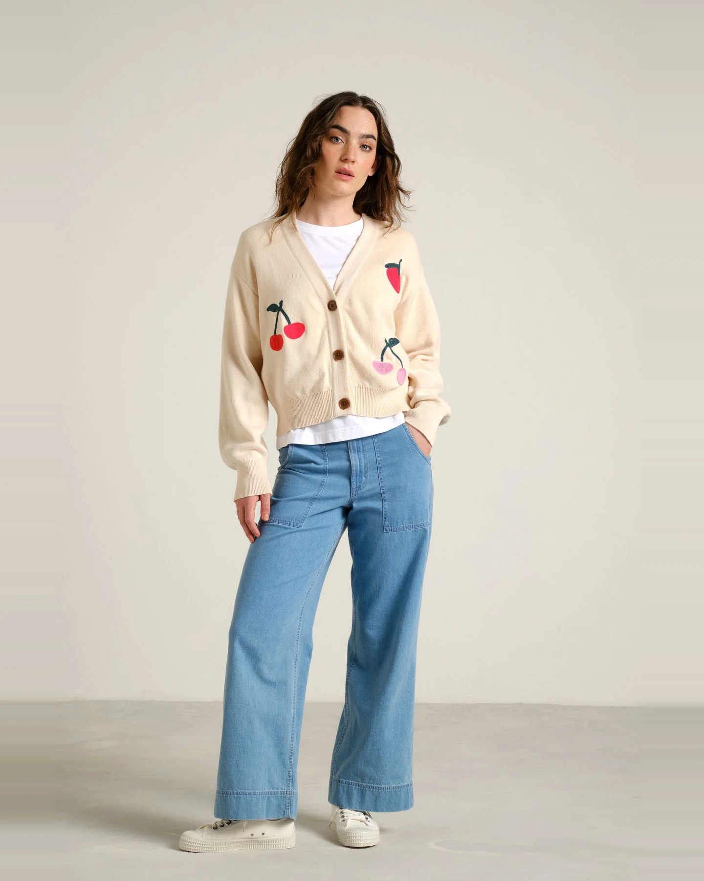 Cardigan Kanan Berries Off White – Ansicht 2