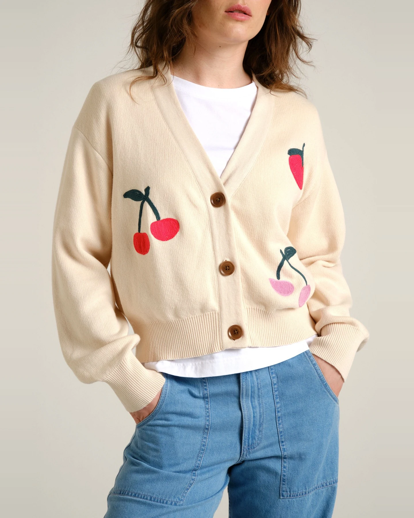 Cardigan Kanan Berries Off White – Ansicht 3