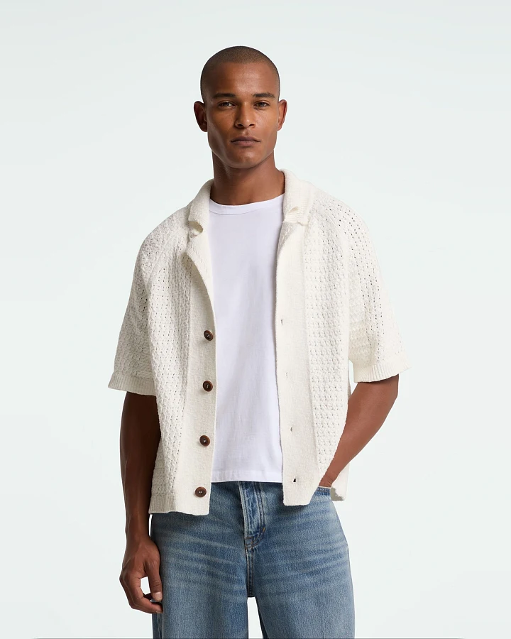 Hemd Kurz Egino Off White
