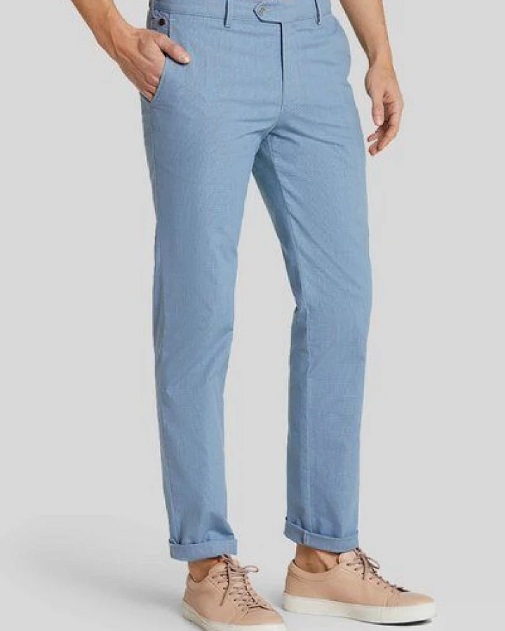 MEYER SOMMER- CHINO BAUMWOLLCHECK