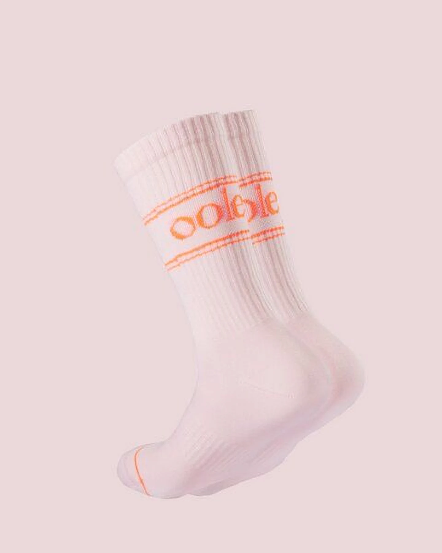 Socken "Ooley Pastel Neon" aus Biobaumwolle made in Italy – Ansicht 3