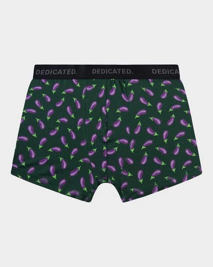 DEDICATED Boxershorts Kalix Egg Plant - Dark Green