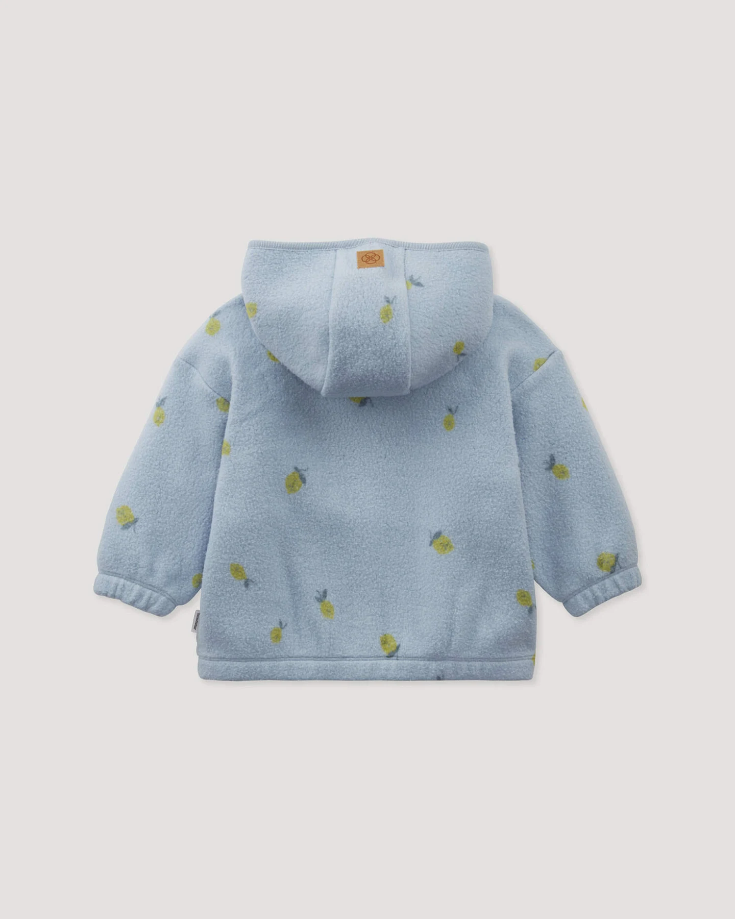 hessnatur Baby Fleece Jacke reiner Bio-Baumwolle - blau - Größe 74/80 – Ansicht 2