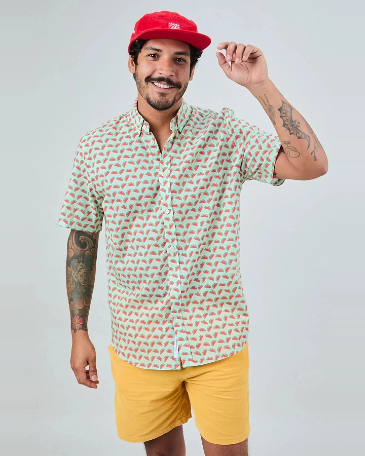 Hemd Watermelon Printed Grün
