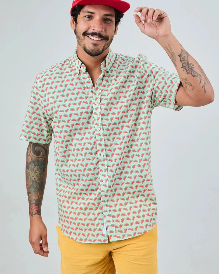 Hemd Watermelon Printed Grün