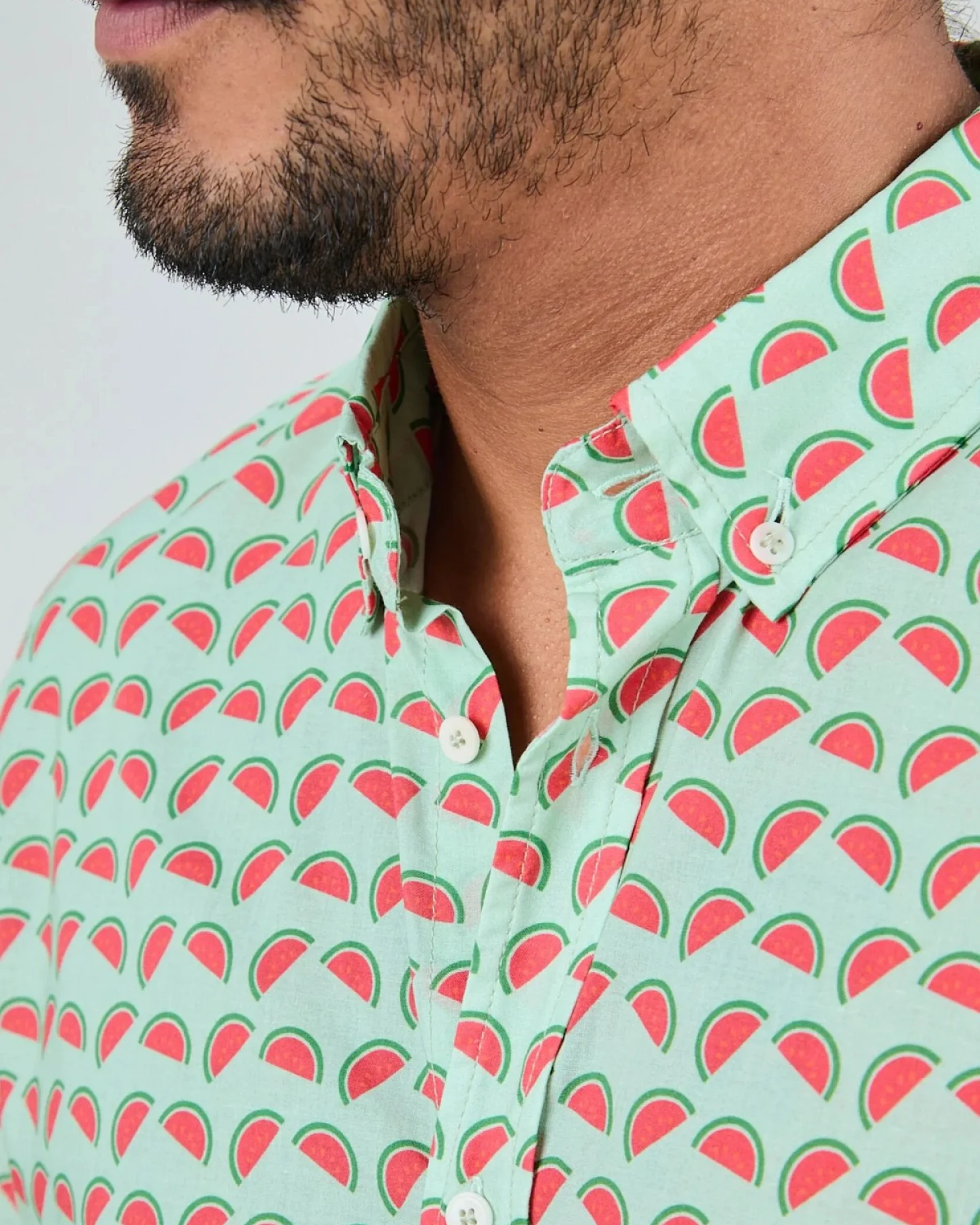 Hemd Watermelon Printed Grün – Ansicht 6