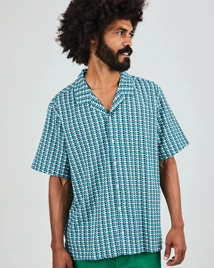 Hemd Sardinas Aloha Blau