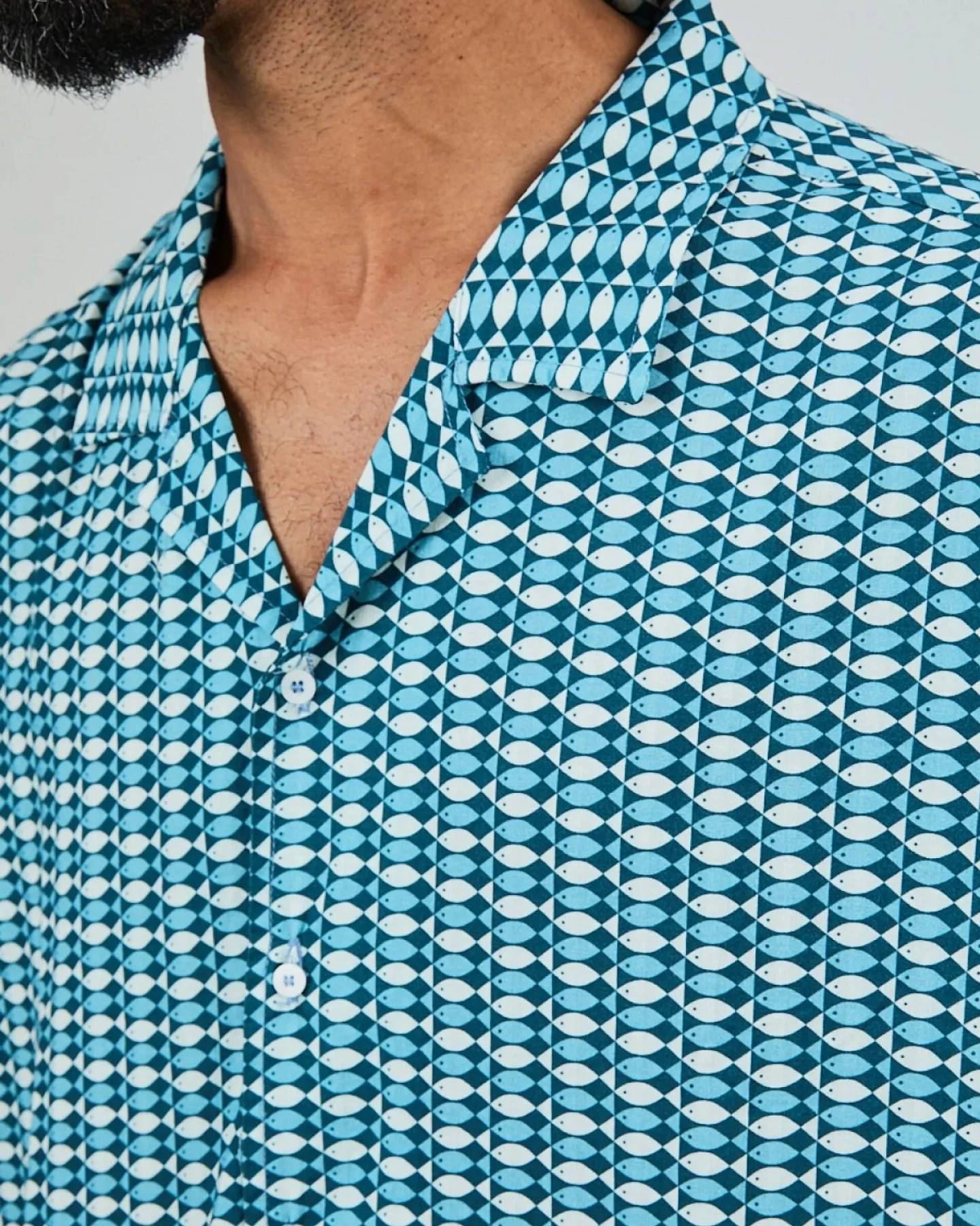 Hemd Sardinas Aloha Blau – Ansicht 5
