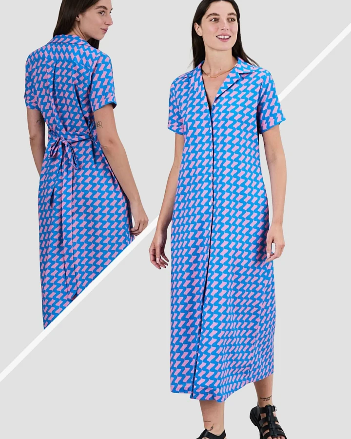 Kleid Gum Long Blau