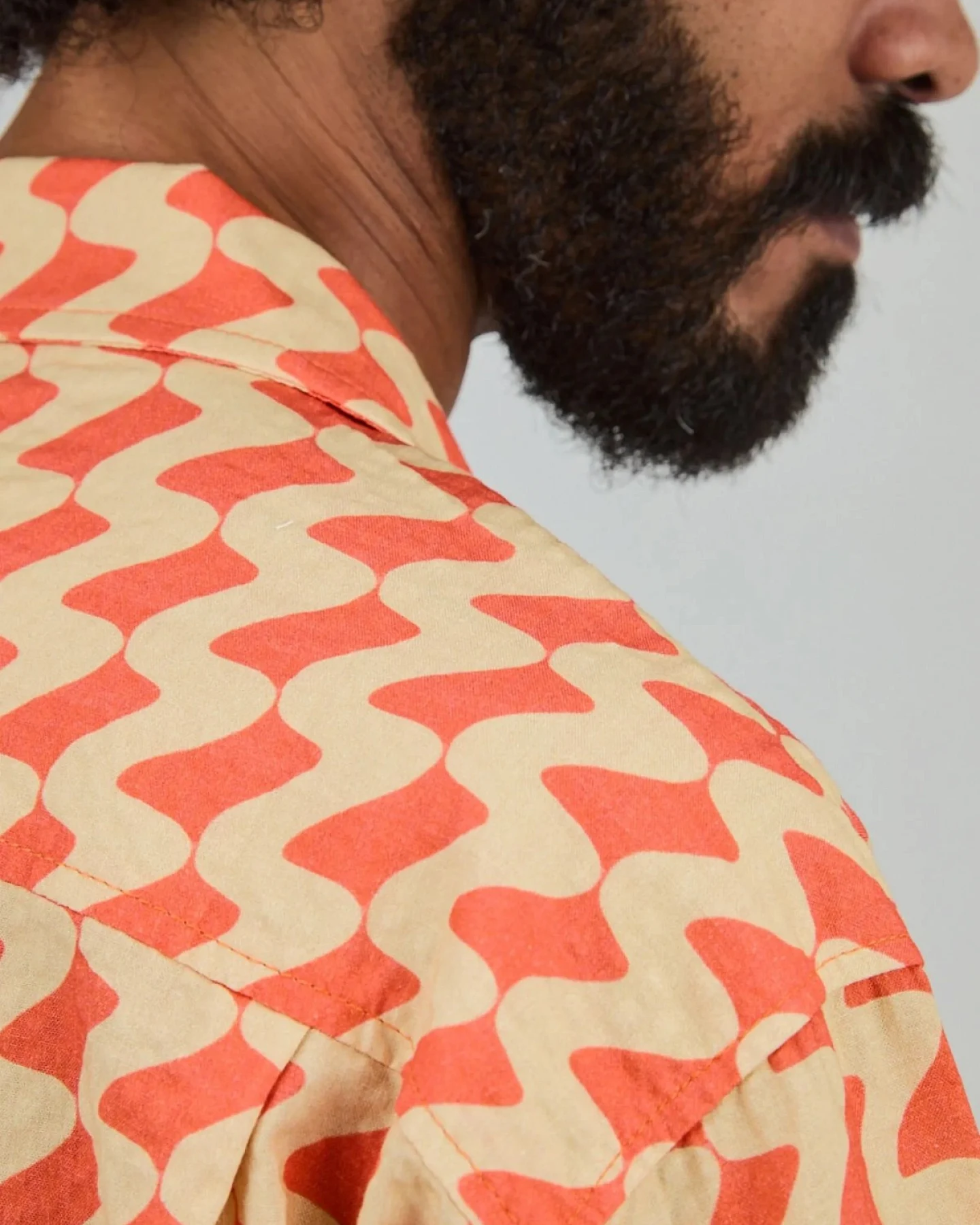 Hemd Gum Aloha Shirt Rust Red Orange – Ansicht 5