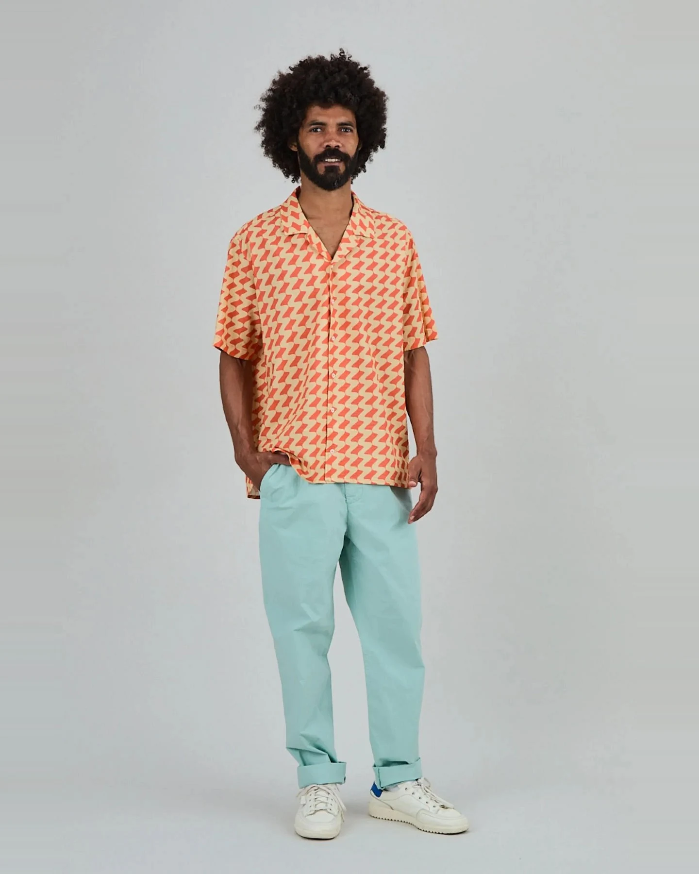 Hemd Gum Aloha Shirt Rust Red Orange – Ansicht 3
