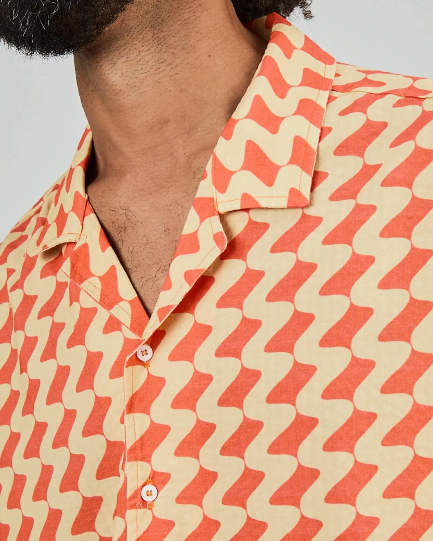 Hemd Gum Aloha Shirt Rust Red Orange – Ansicht 4