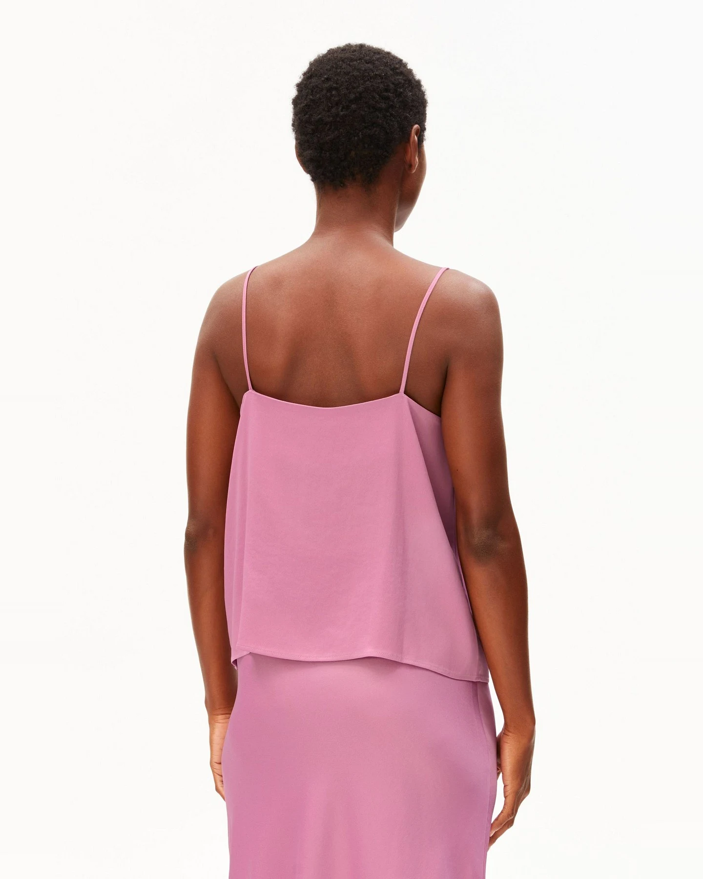 Top Satin Spaghetti Rosa – Ansicht 4