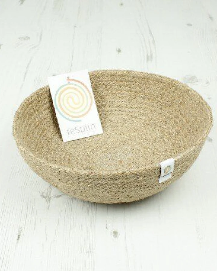Jute Schale Natur von reSpiin in 2 Größen