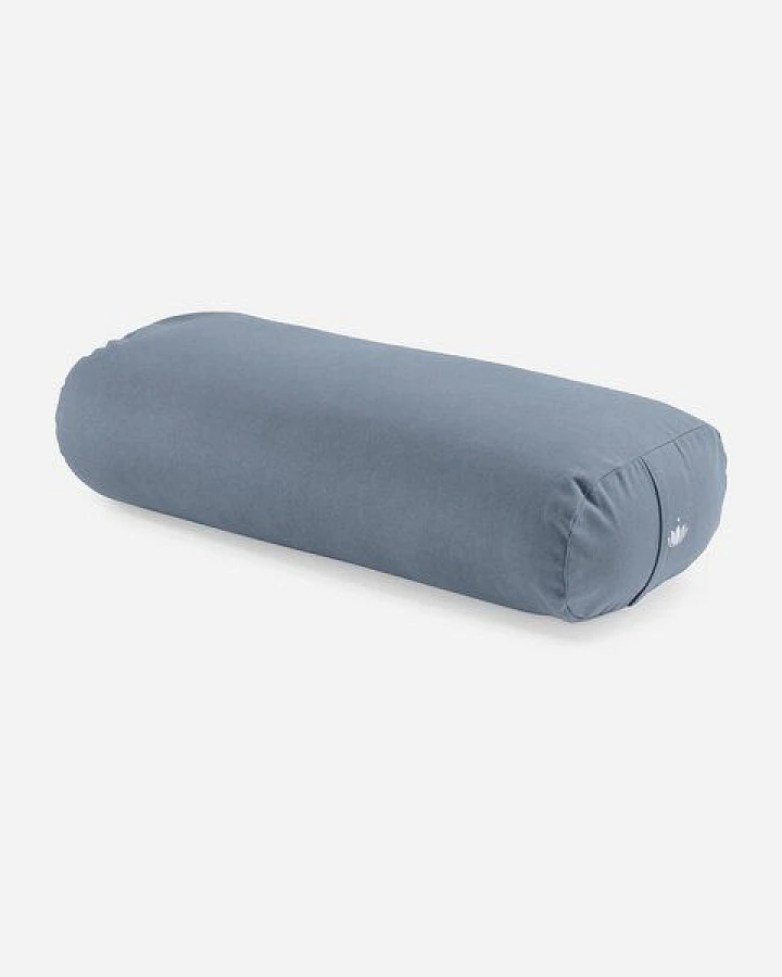 Produktseite: Lotuscrafts BIO Großer Yoga Bolster RESTORATIVE L mit weicher Kapokwolle gefüllt