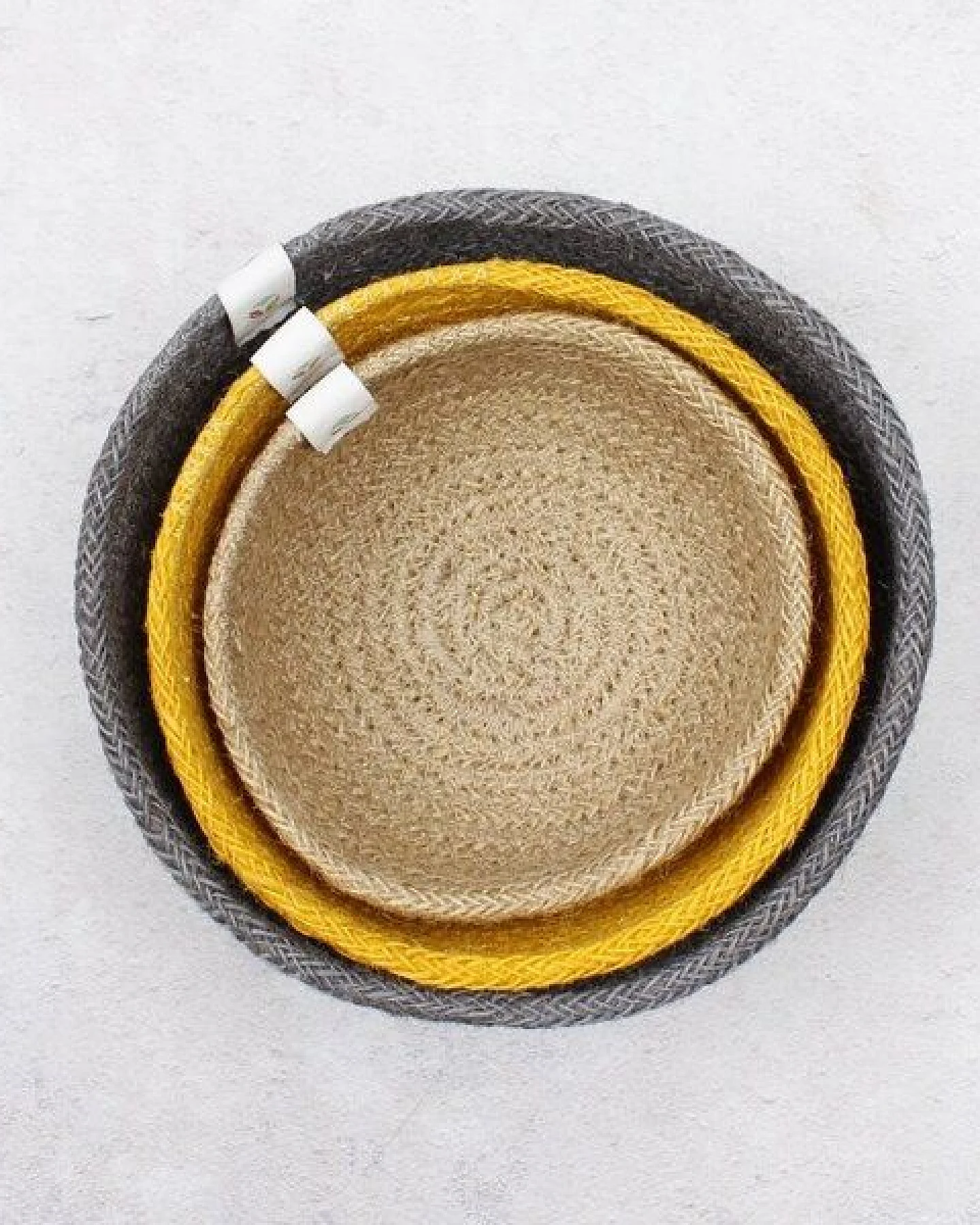 reSpiin 3er-Set Schalen aus Jute - Beach – Ansicht 2