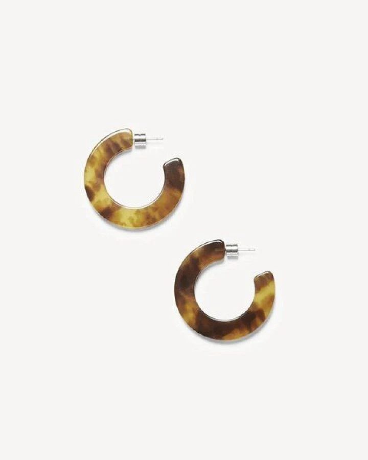 JAN N JUNE Runde Ohrringe KATE HOOPS aus Acetat