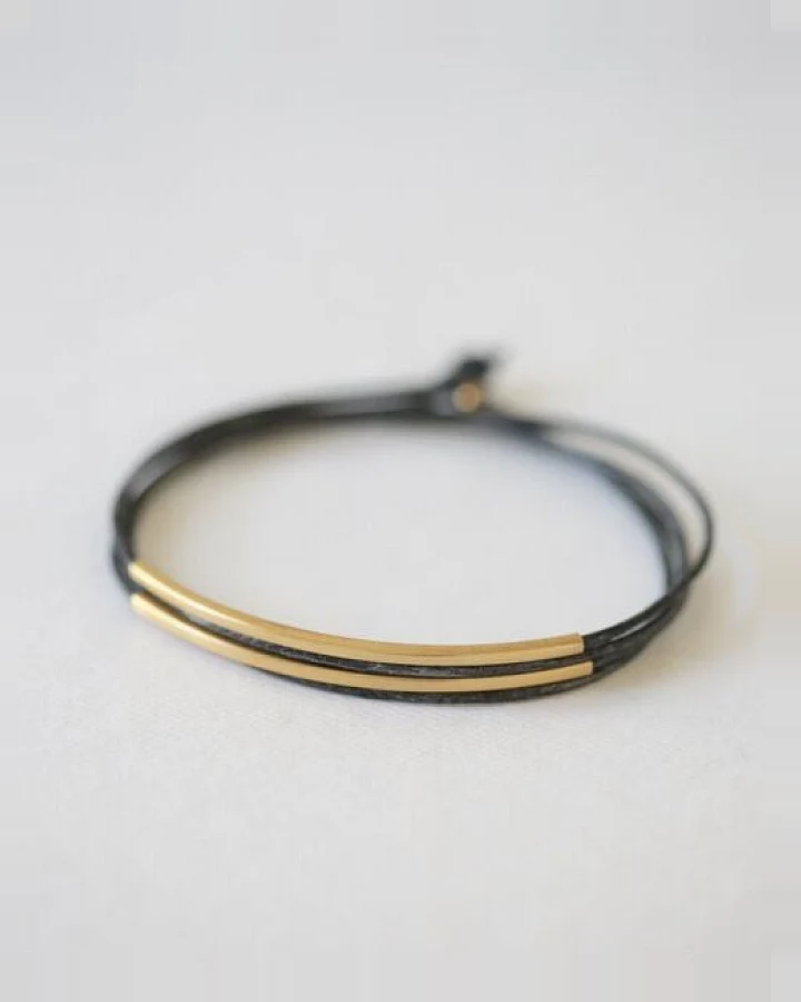 pikfine Tube Armband “Tingval” // vergoldet