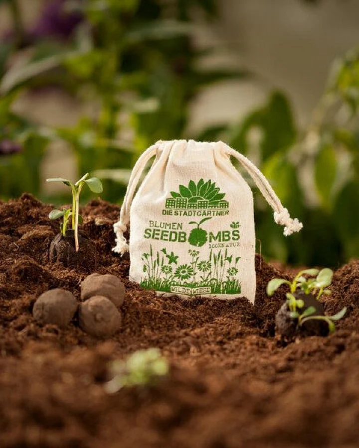 Die Stadtgärtner Seedbombs Wilde Wiese I 8 Handgemachte Samenbomben über 40 Blumensamen