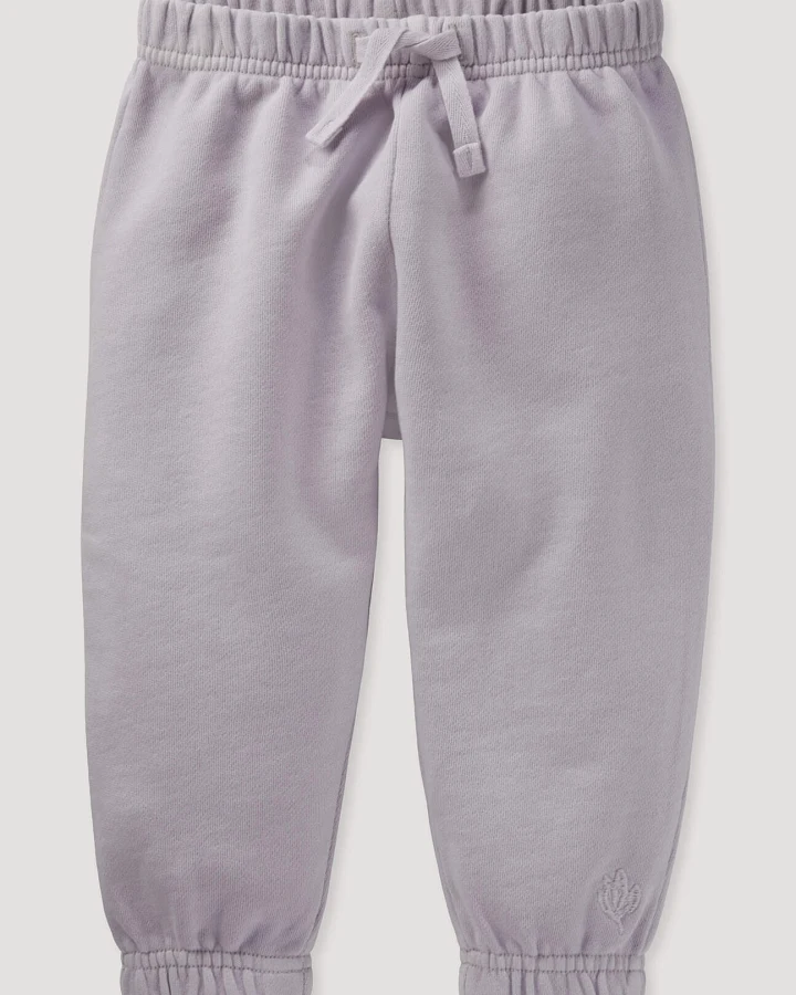 hessnatur Baby Sweathose GARMENT DYE aus Bio-Baumwolle - lila - Größe 98/104