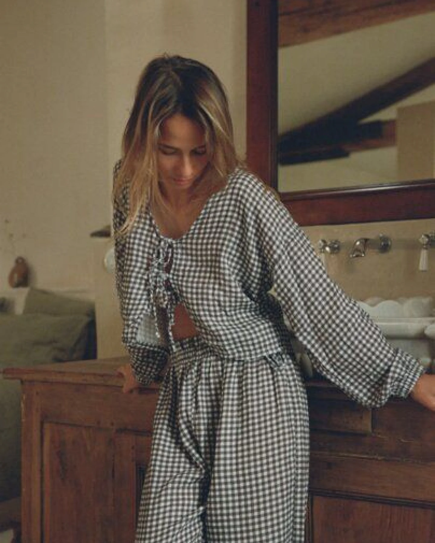Nénés Wanda Top - Gingham – Ansicht 2