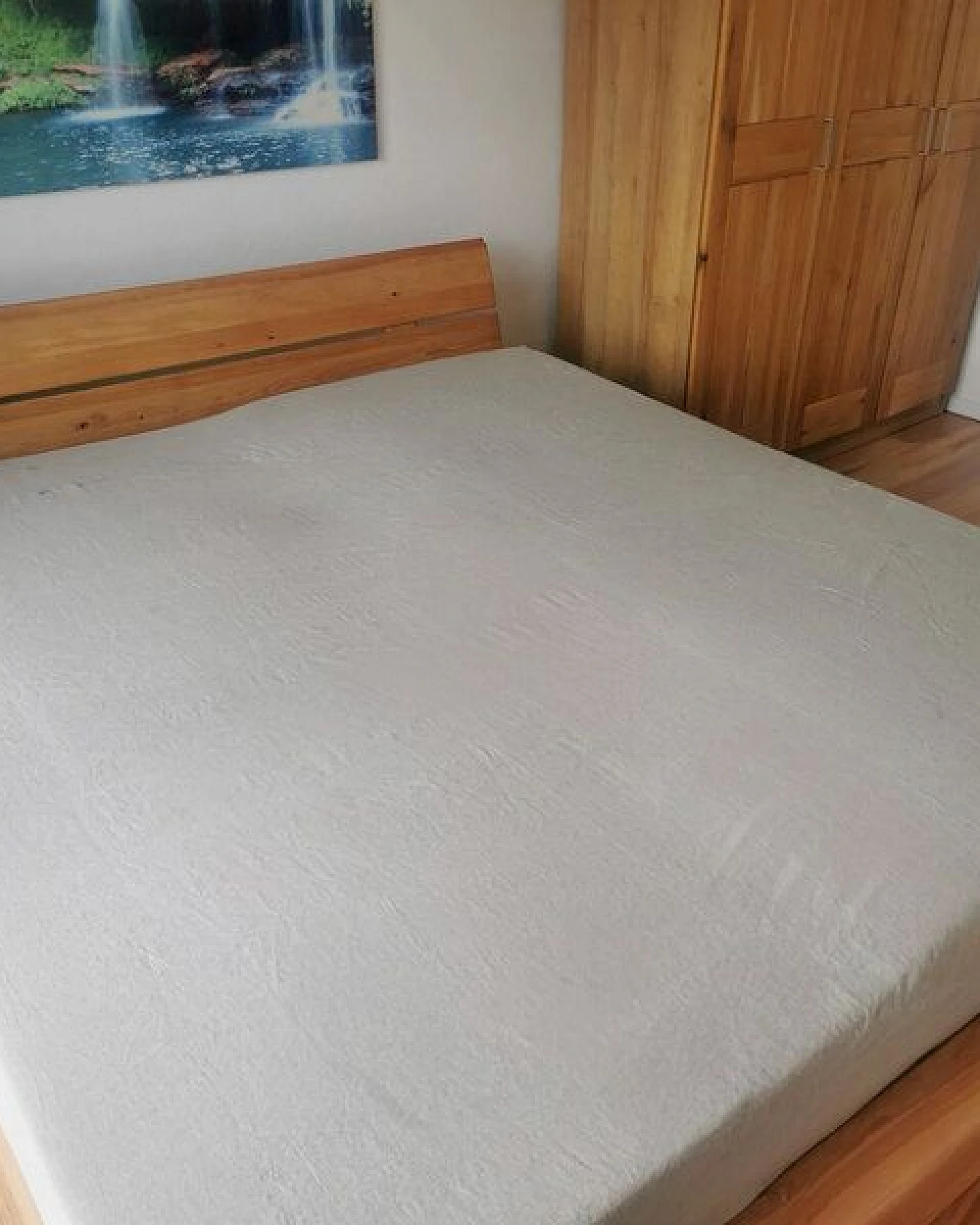 körber mode Bettlaken reiner Hanf aus Europa, Betttuch einlaufsicher ungebleicht Doppelbett 180x200 Natur pur – Ansicht 2