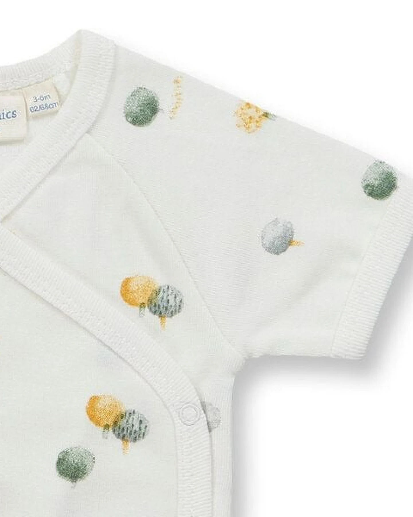 sense-organics Baby Wickelbody mit Baumdruck, Modell YGON – Ansicht 4