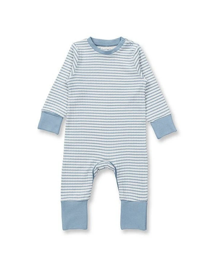 sense-organics Baby Strampler geringelt, Modell TONA