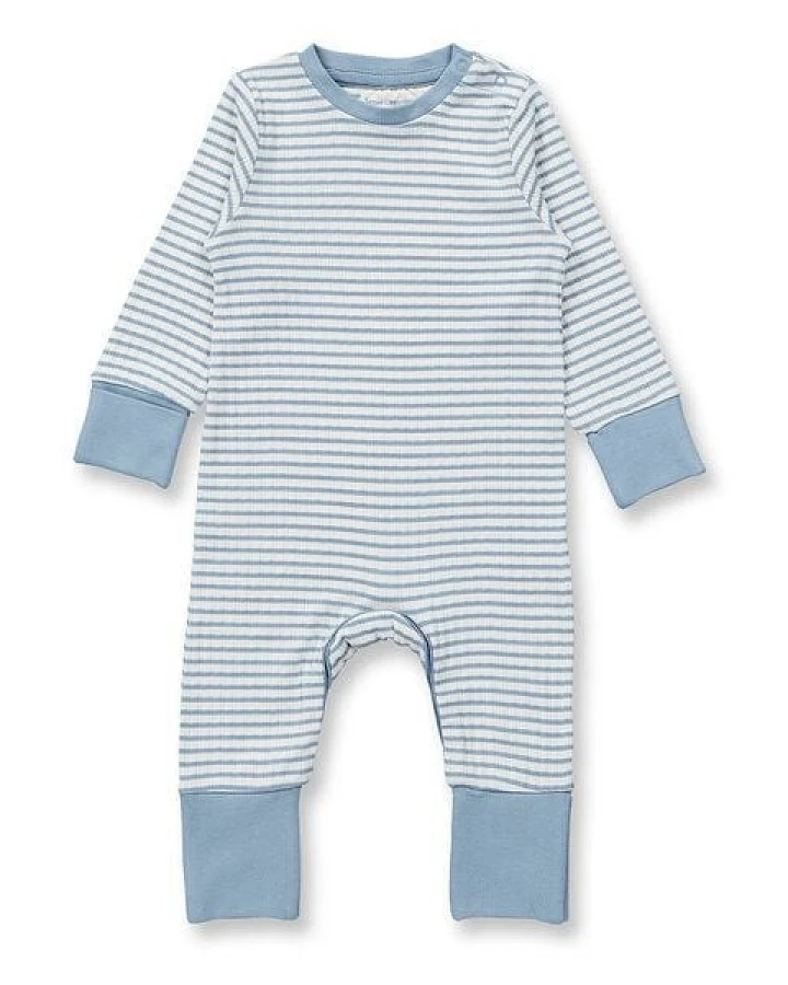 sense-organics Baby Strampler geringelt, Modell TONA