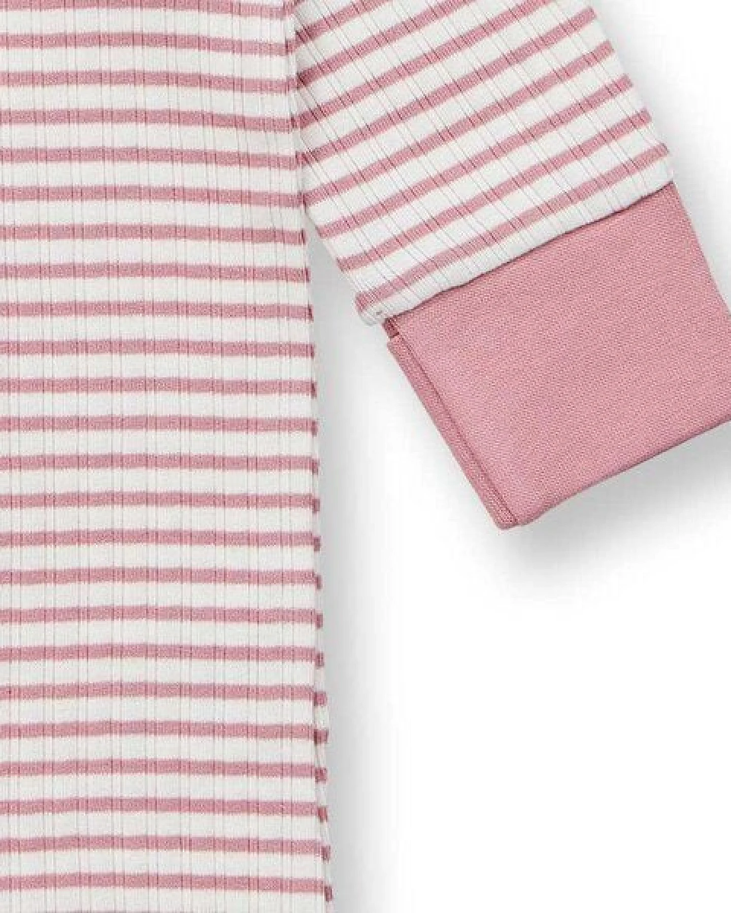 sense-organics Baby Strampler geringelt, Modell TONA – Ansicht 4