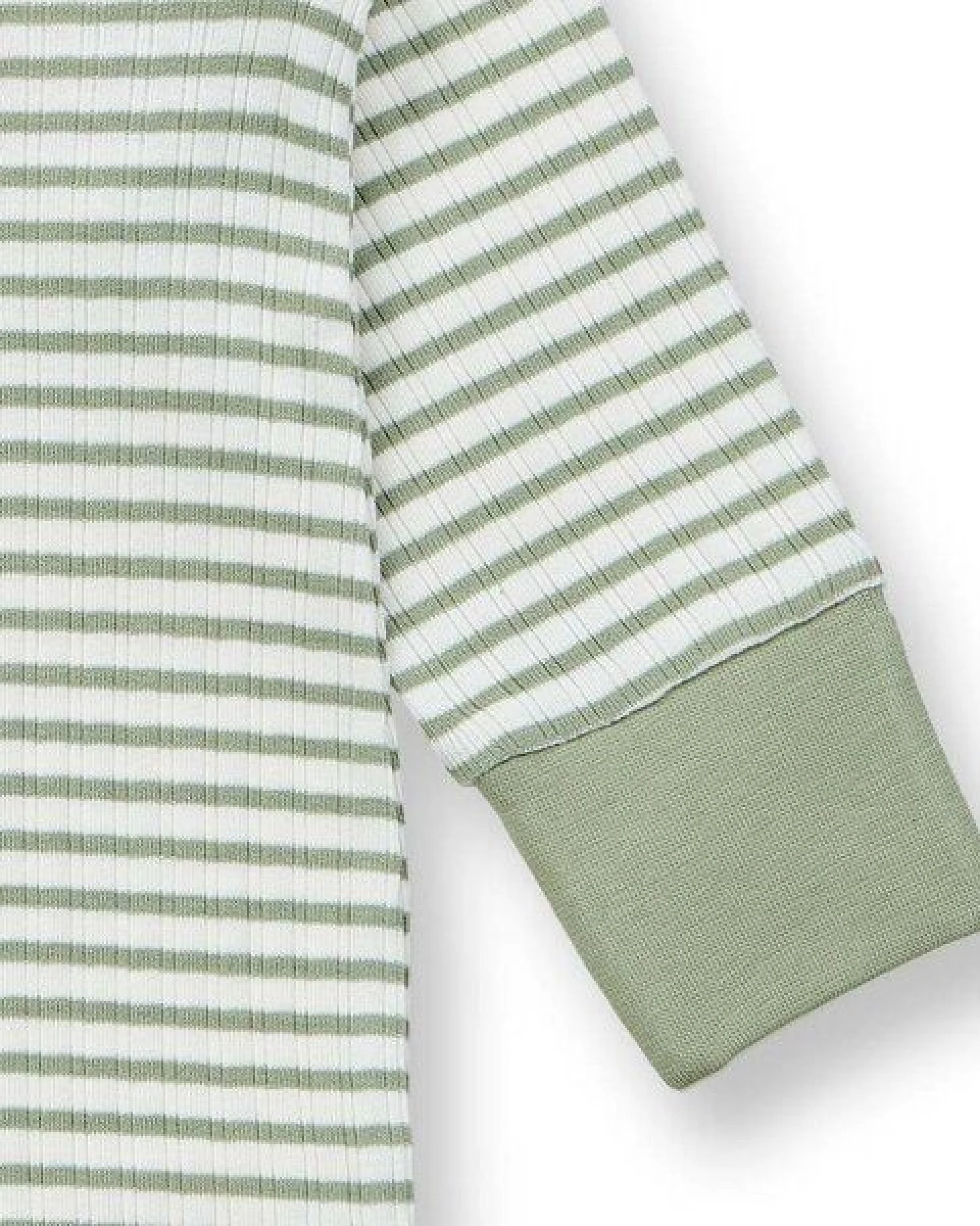 sense-organics Baby Strampler geringelt, Modell TONA – Ansicht 3