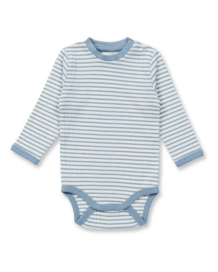 sense-organics Baby Body geringelt, Modell YVON