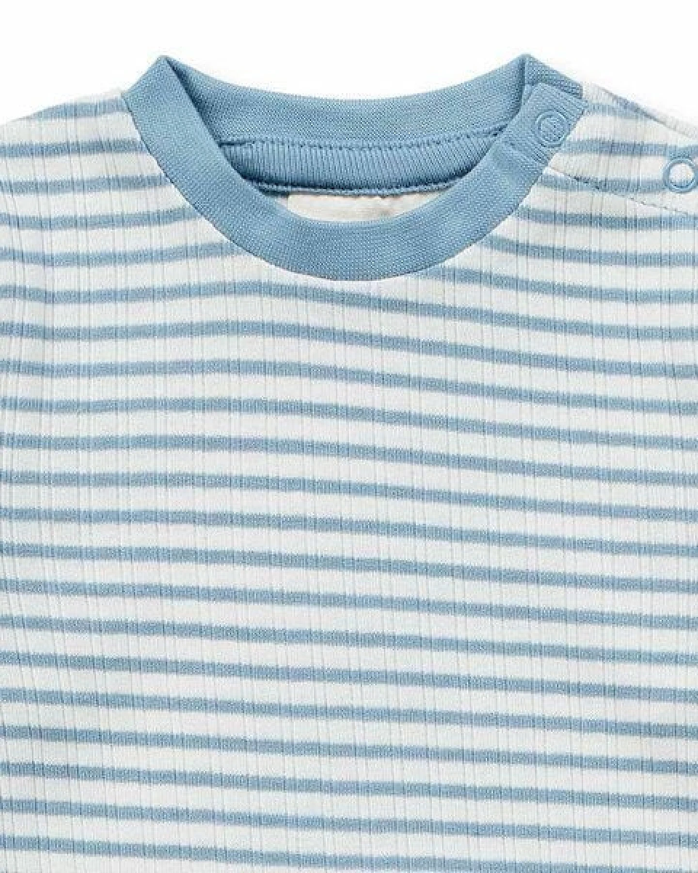 sense-organics Baby Body geringelt, Modell YVON – Ansicht 2