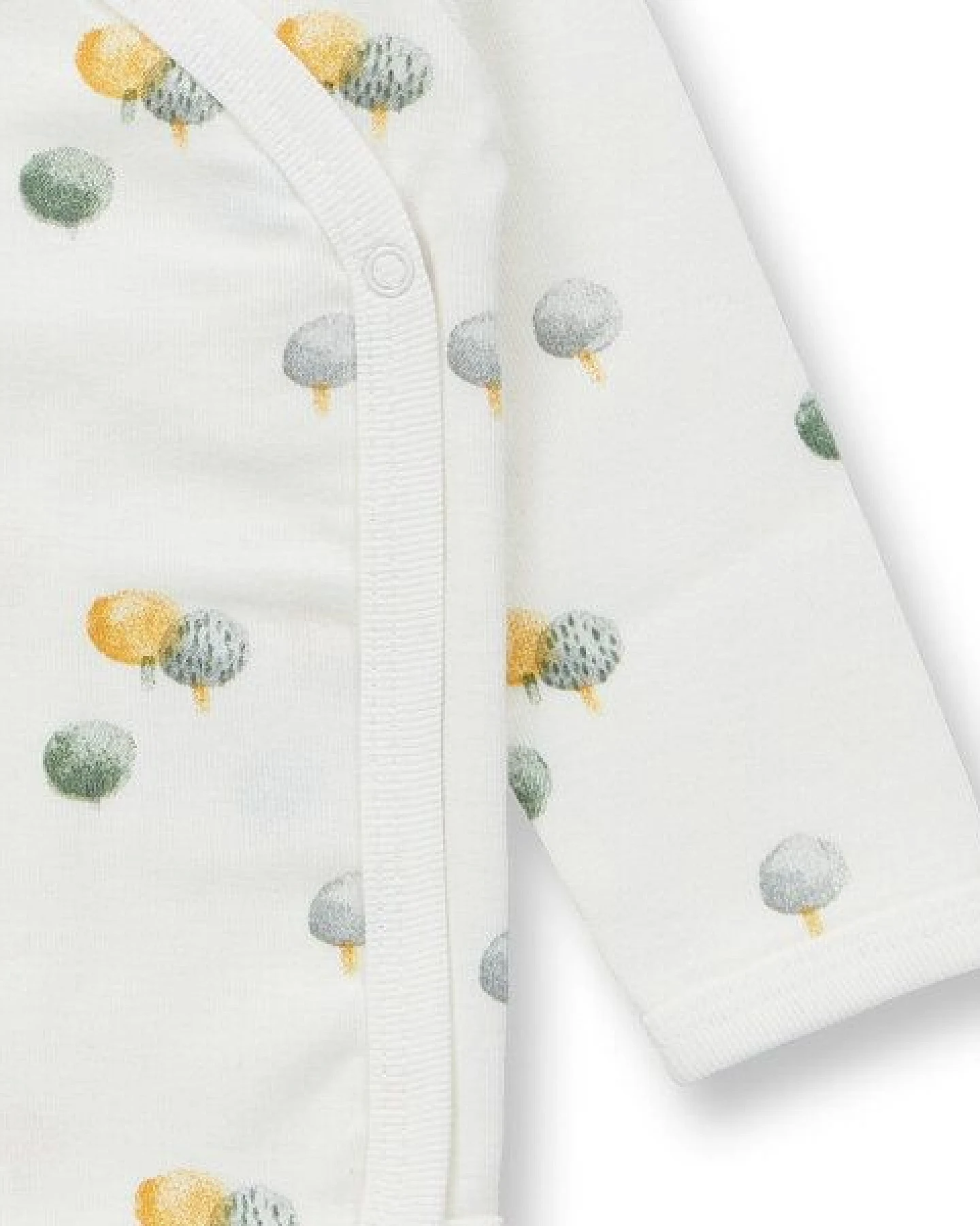 sense-organics Wickel Langarmbody mit Baumdruck, Modell YGON – Ansicht 4