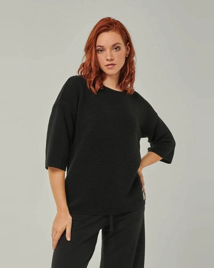 YOU LOOK PERFECT 100% Merino Halbarmpullover "Fay"