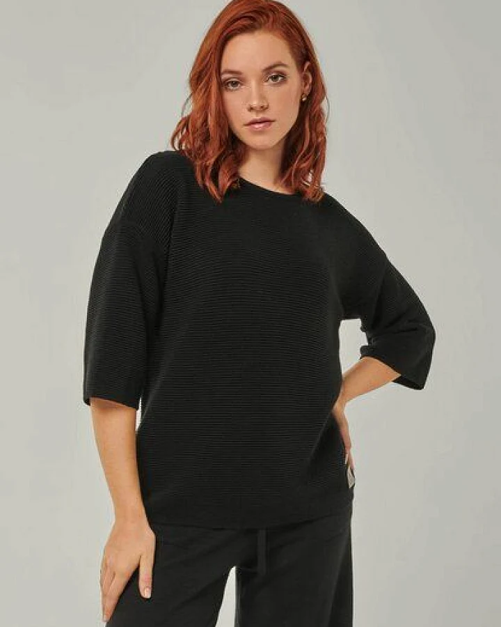 YOU LOOK PERFECT 100% Merino Halbarmpullover "Fay"