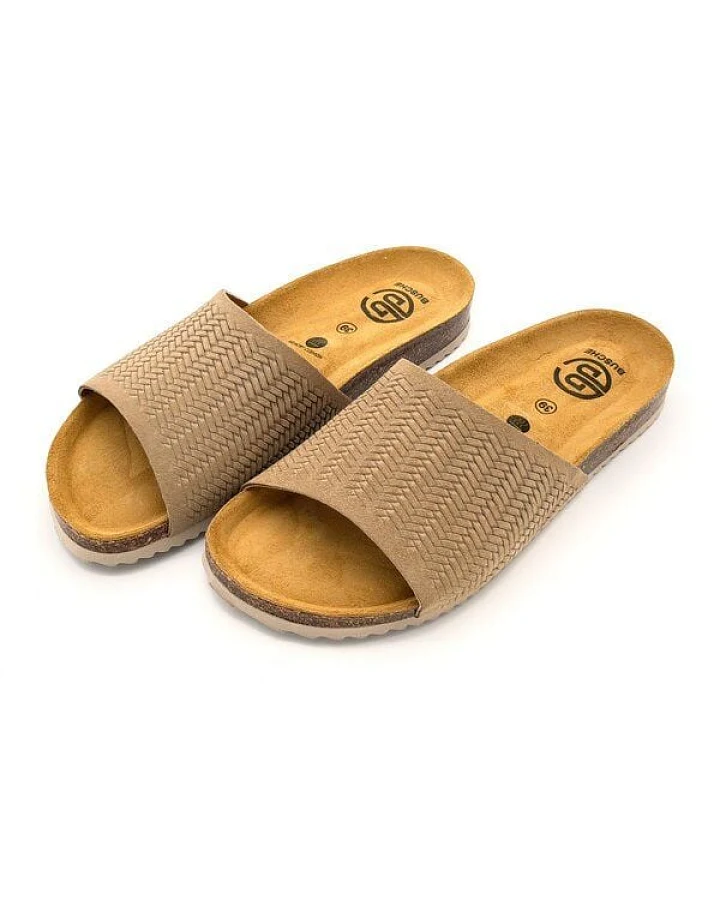 Busche Capri Poolslide embossed nude