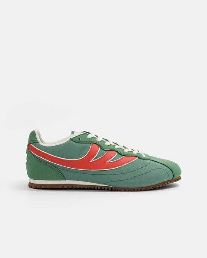 MoEa Sneakers Rise - Green & Red - Corn