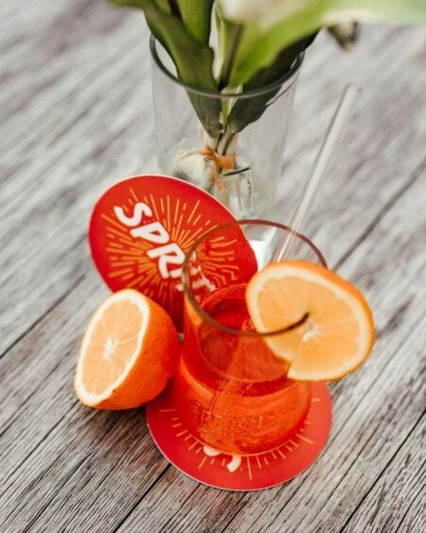 MaBe 8er Set Aperol Gläser - UPCYCLING aus der leeren 0,7l Flasche MIT 8x Glashalm – Ansicht 4