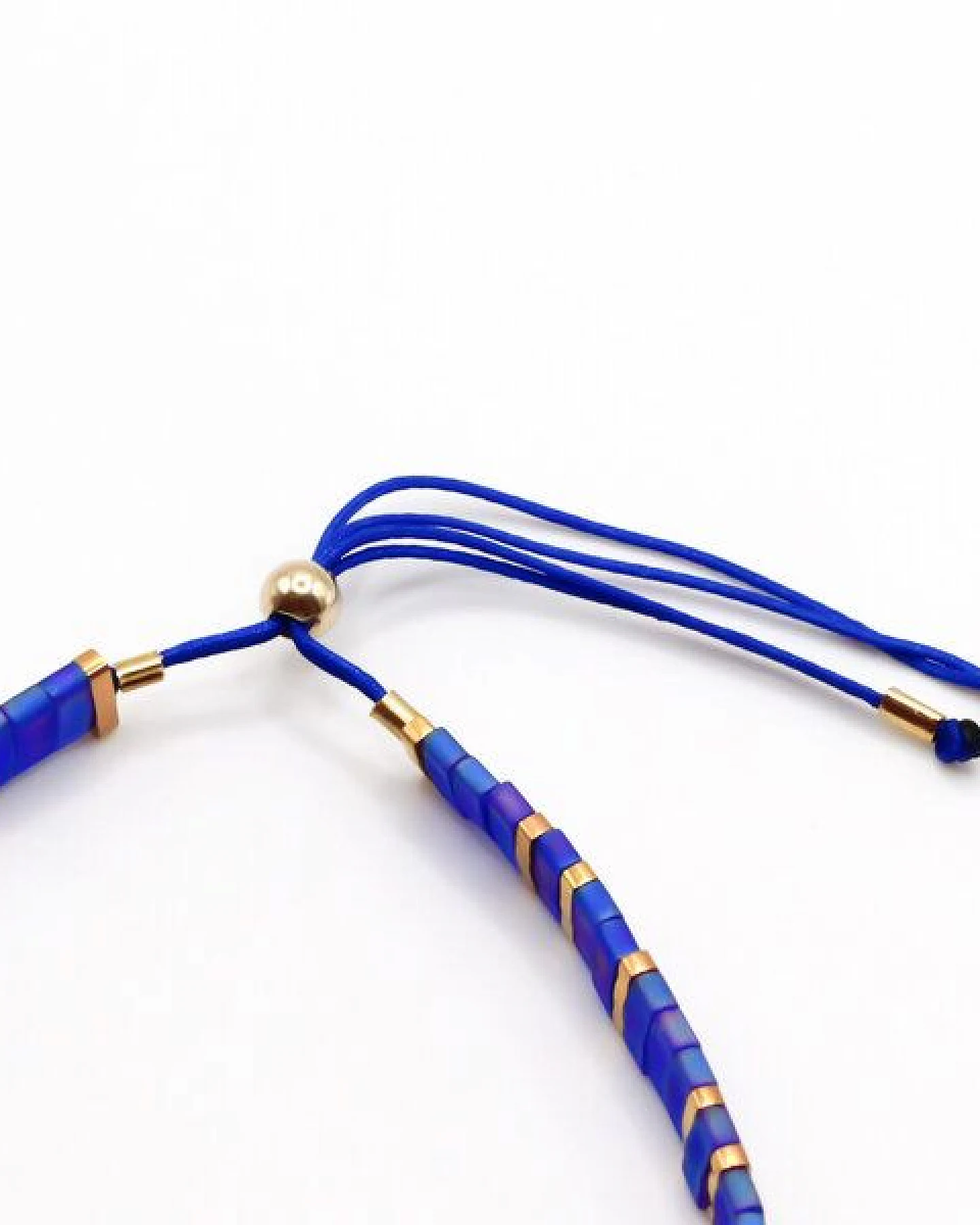 juni Blaues Armband "Royal Marina" - individuell verstellbar - handgemacht in Deutschland – Ansicht 3
