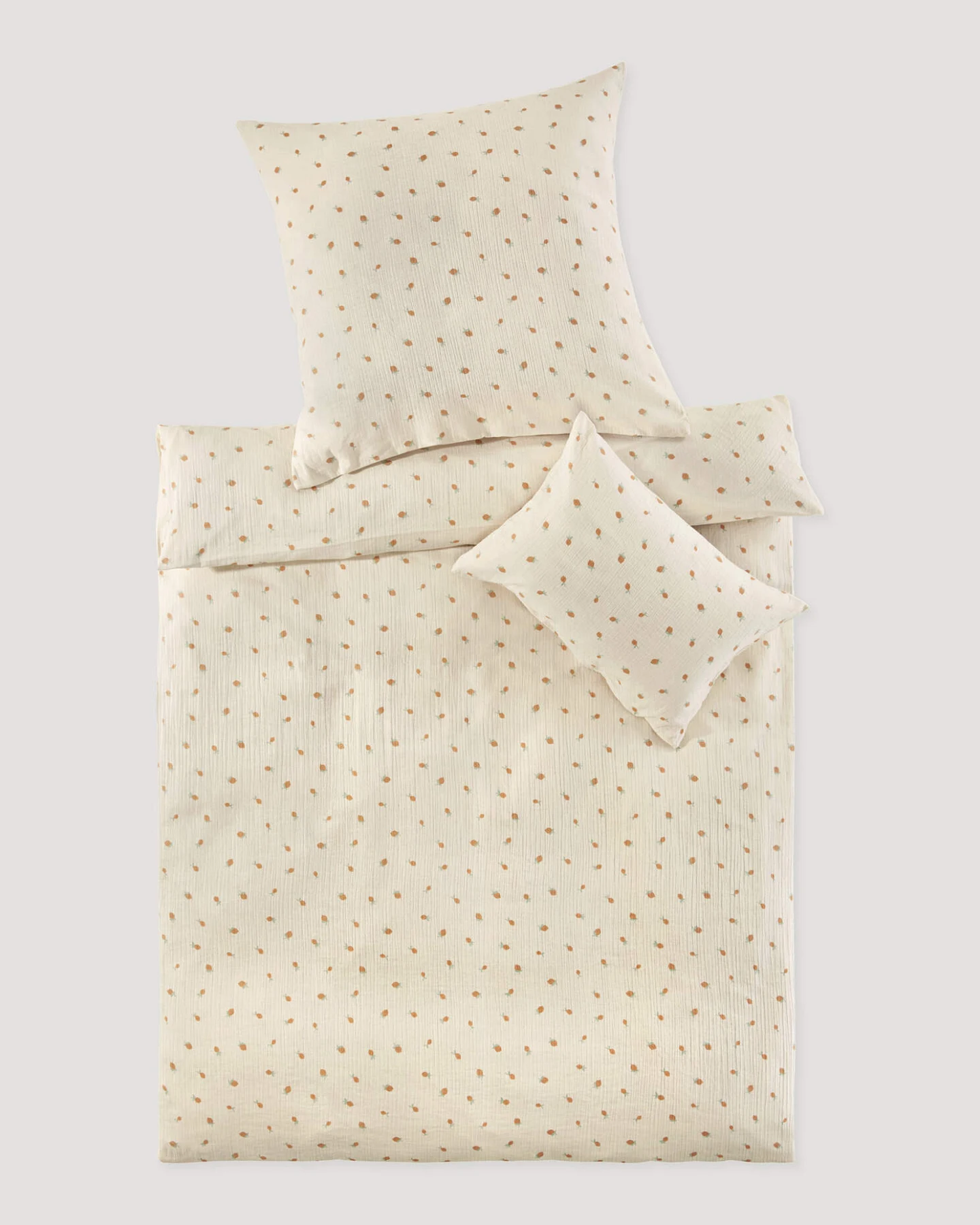 hessnatur Baby Musselin Bettwäsche aus Bio-Baumwolle - natur - Größe 100x135 / 40x60 cm – Ansicht 2