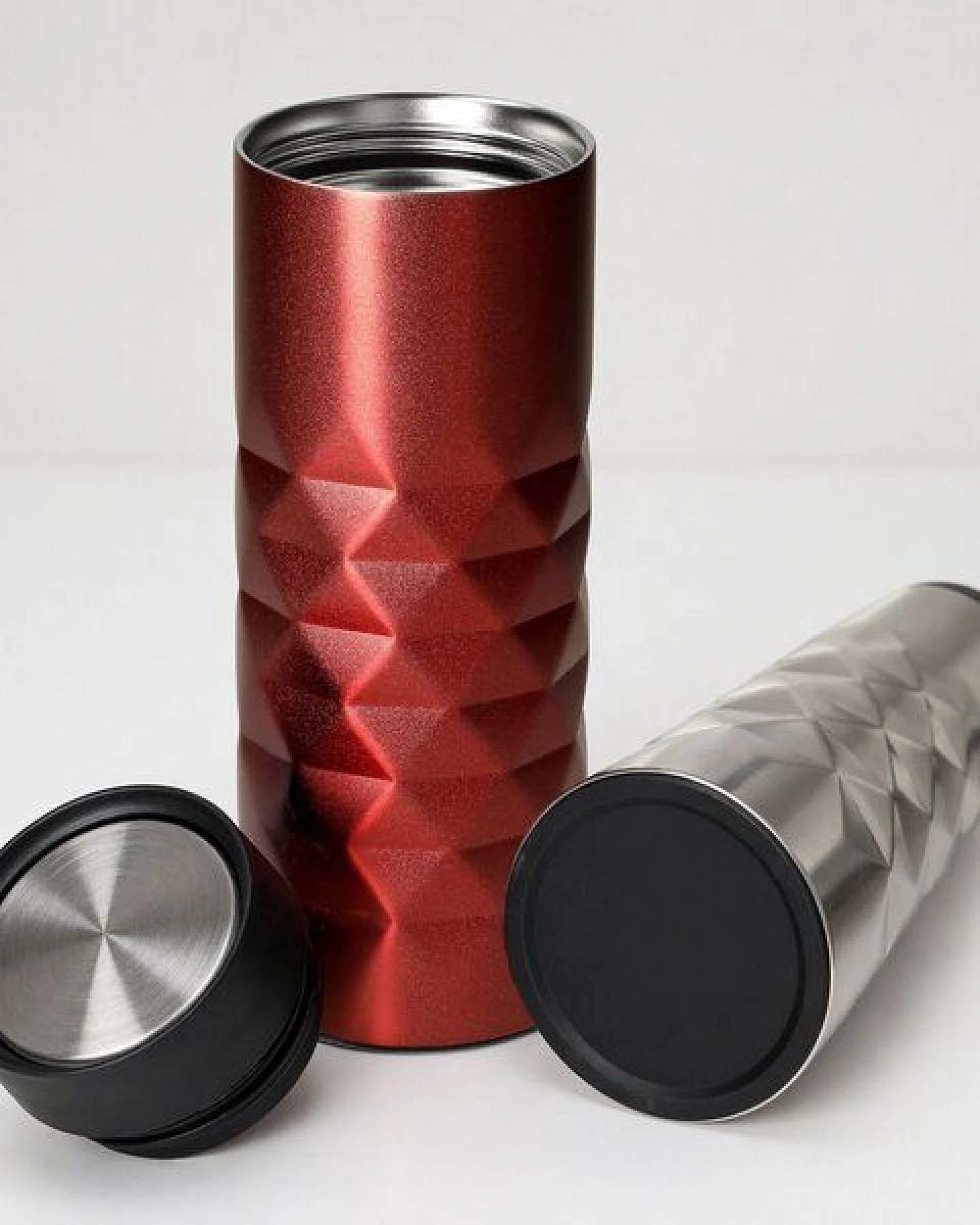elasto Thermobecher 440 ml aus Edelstahl - doppelwandiger Kaffeebecher to go - auslaufsicherer Isolierbecher – Ansicht 2