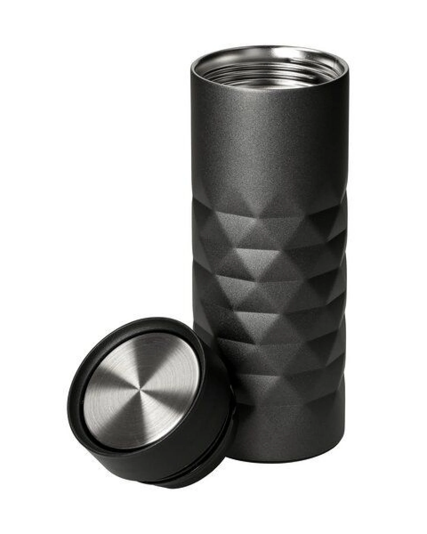 elasto Thermobecher 440 ml aus Edelstahl - doppelwandiger Kaffeebecher to go - auslaufsicherer Isolierbecher – Ansicht 2