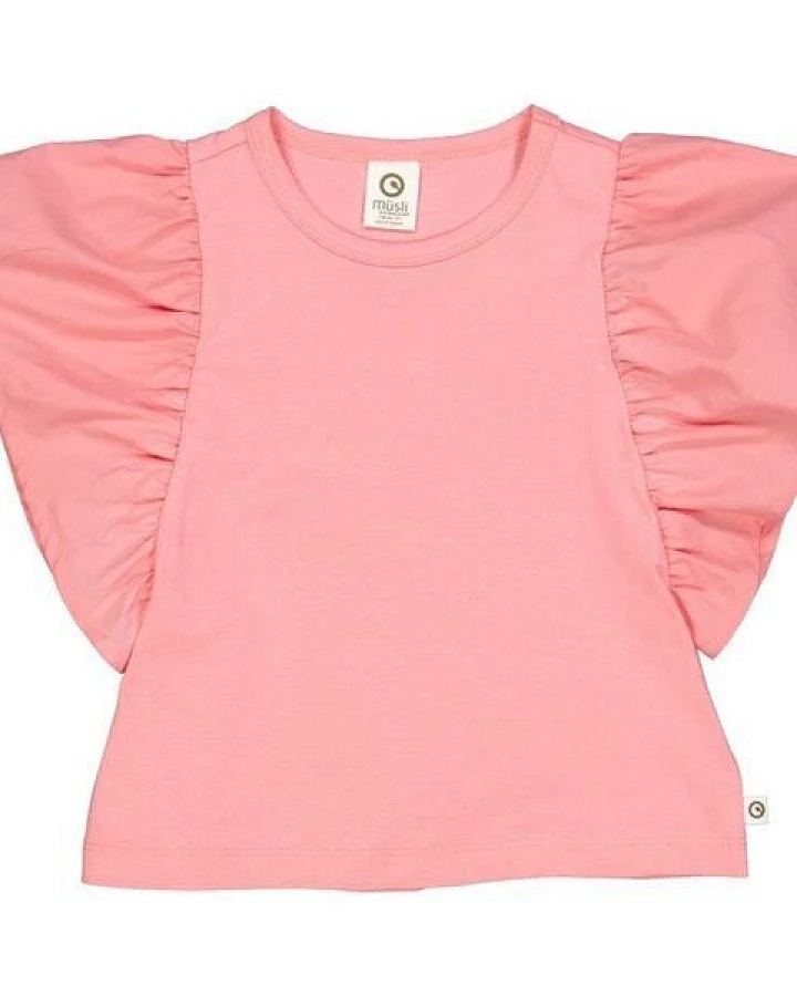 Fred's World by Green Cotton "Green Cotton" T-Shirt Flügelarm lachs