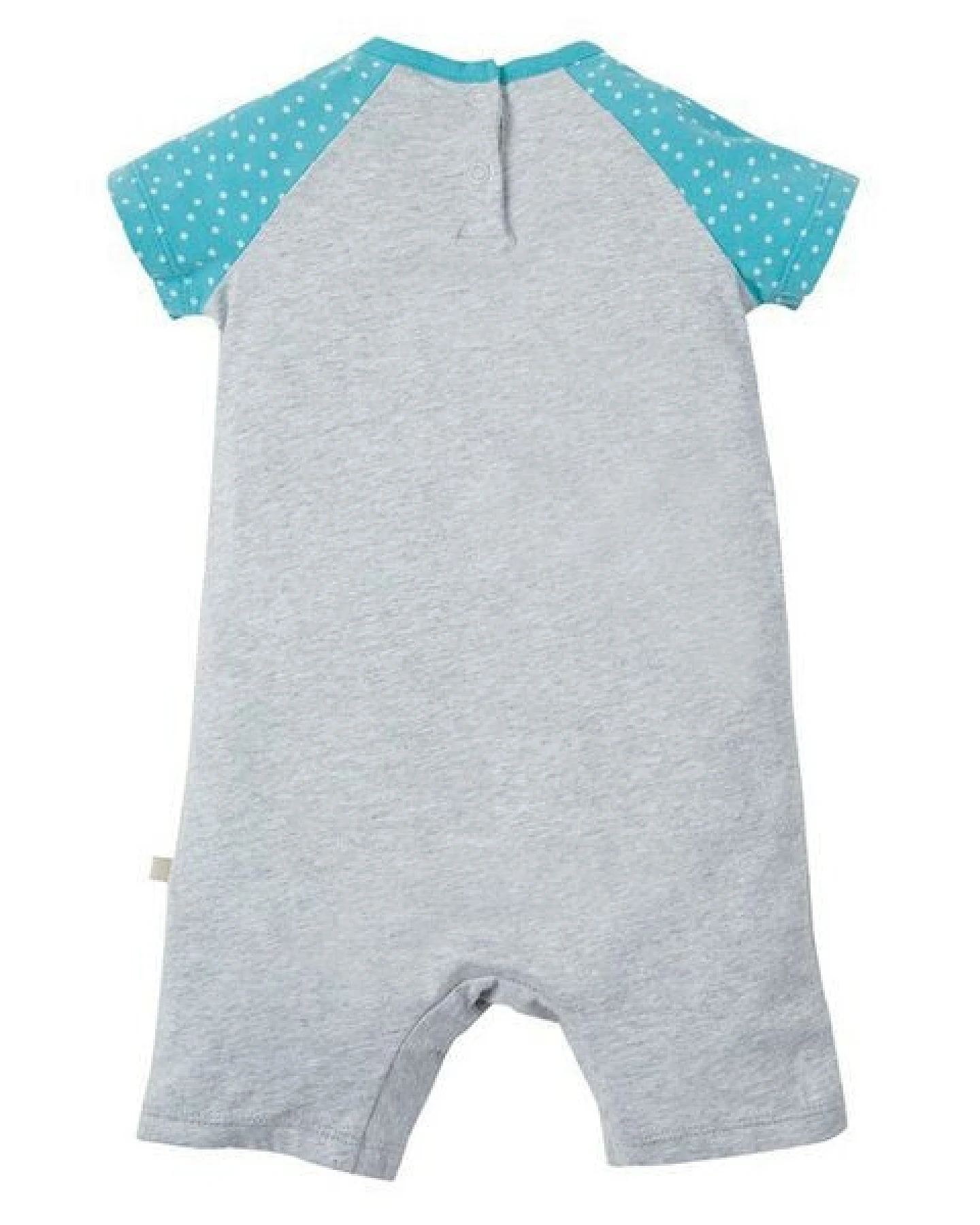 Frugi Spielanzug Pony - Smiley Summer Romper Grey/Marl/Pony – Ansicht 3
